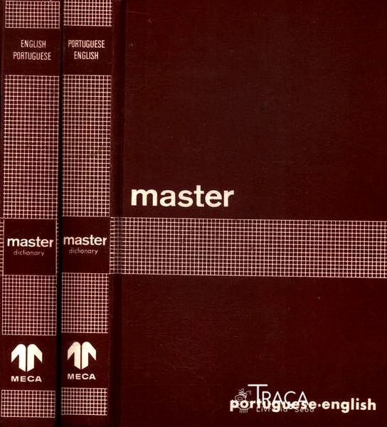 Master Dictionary Portuguese-english English-portuguese (2 Volumes-1985)