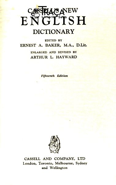 Cassells New English Dictionary (1949)