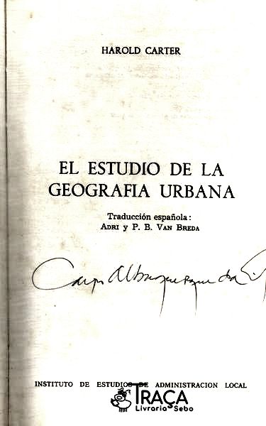 El Estudio de La Geografia Urbana (1974)