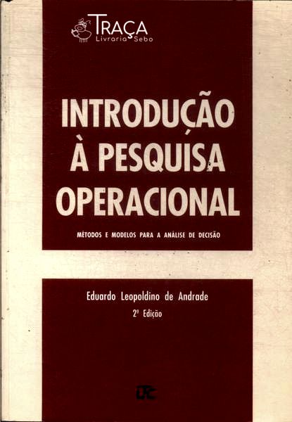 Introdução À Pesquisa Operacional