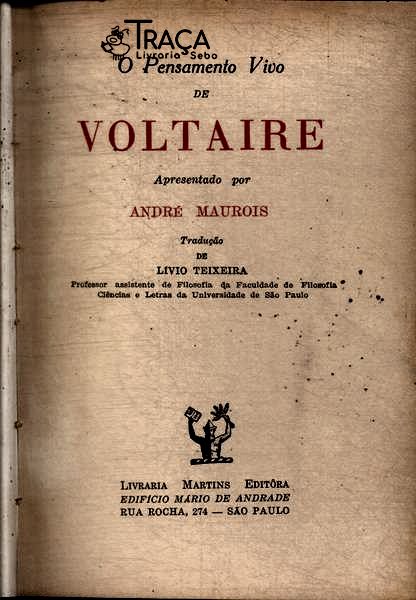 O Pensamento Vivo de Voltaire
