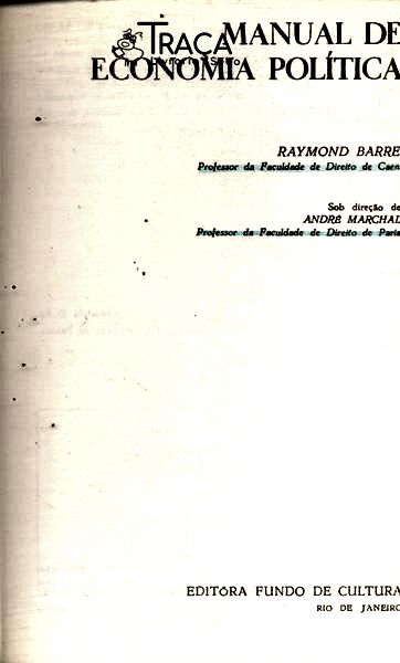 Manual de Economia Política Vol 1
