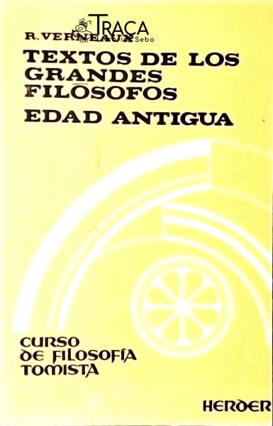 Texto de Los Grandes Filósofos: Edad Antigua
