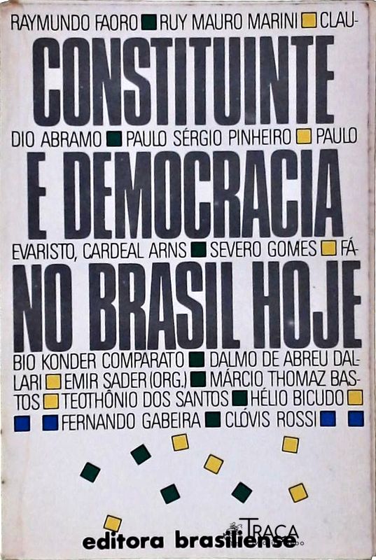 Constituinte e Democracia No Brasil Hoje
