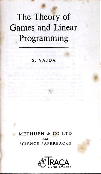 The Theory Of Games And Linear Programming