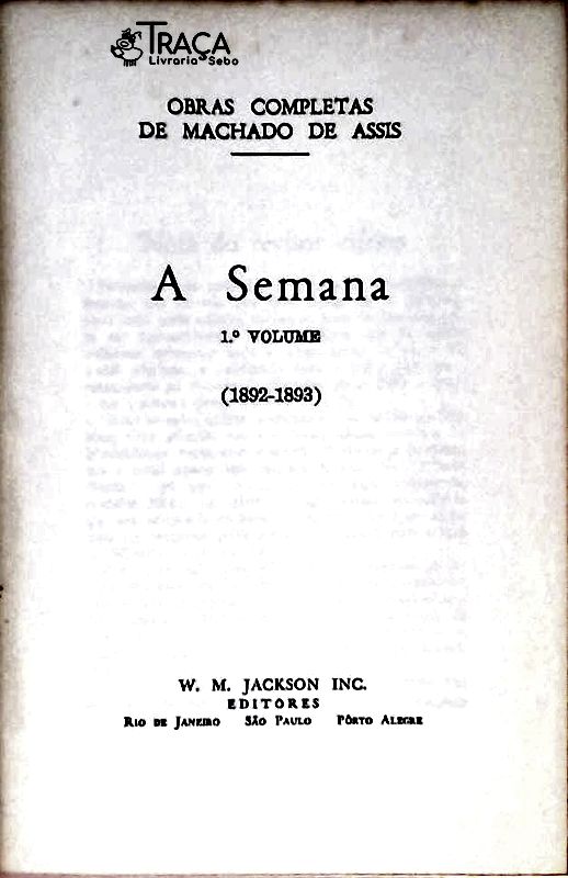 A Semana (Em 3 Volumes)