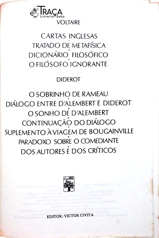 Os Pensadores - Voltaire, Diderot