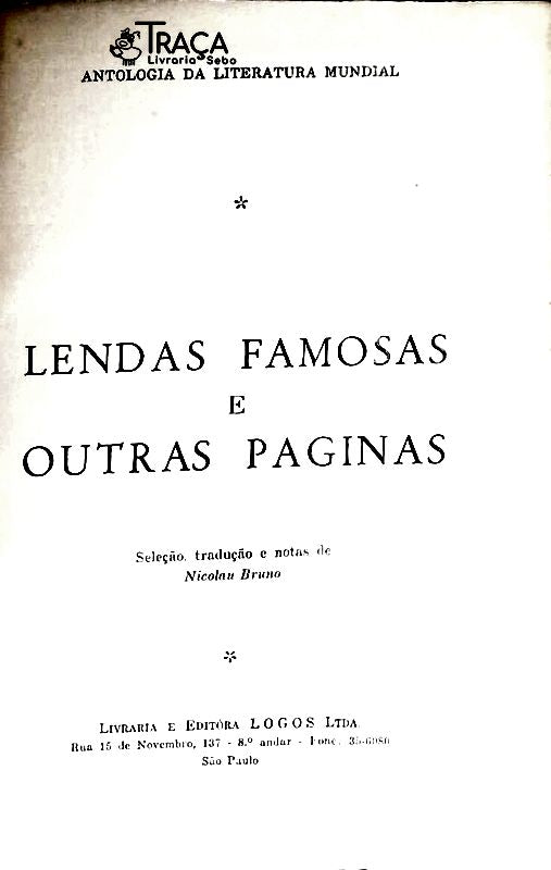 Lendas Famosas e Outras Paginas