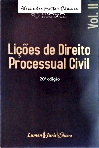 Lições de Direito Processual Civil Vol. 2