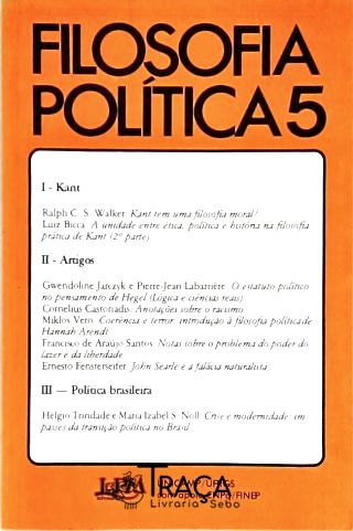 Filosofia Política - Vol. 5