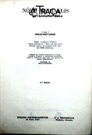Novo Michaelis - Inglês - Português (volume I)