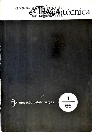 Arquivos Brasileiros de Psicotecnica - Ano 18 Nº 1