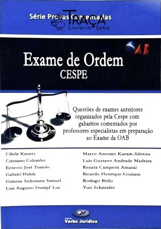 Exame de Ordem - Cespe