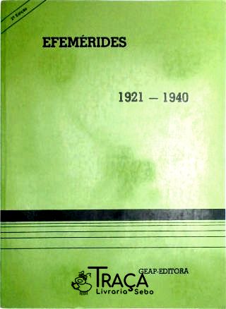 Efemérides 1921-1940