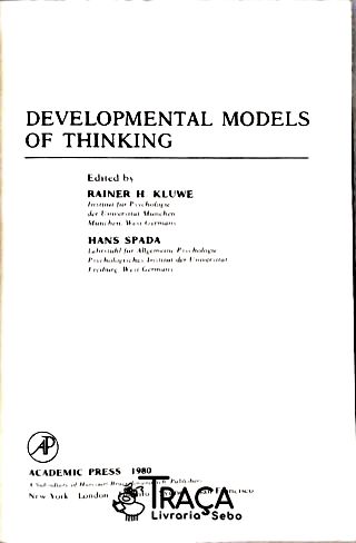 Developmental Models Of Thinking