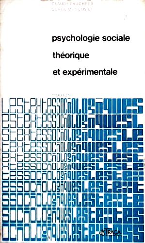 Psychologie Sociale Théorique Et Expérimentale