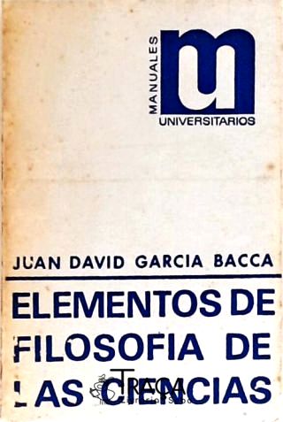 Elementos de Filosofía de Las Ciencias
