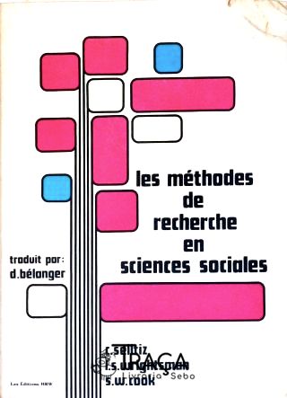 Les Méthodes De Recherche en Sciences Sociales