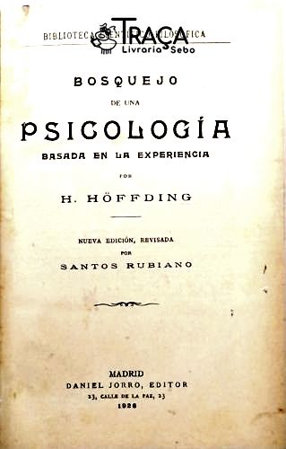 Bosquejo de Una Psicologia Basada em La Experiencia