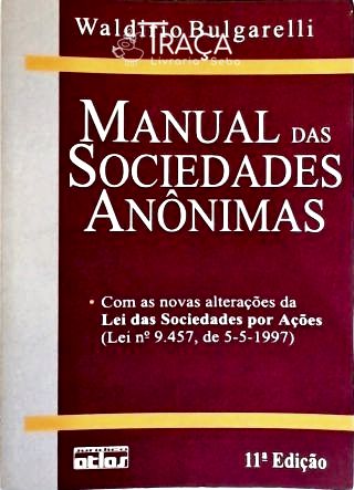 Manual das Sociedades Anônimas