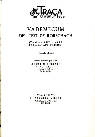 Vademecum Del Test de Rorschach