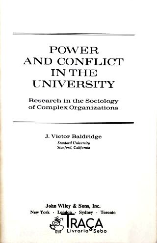 Power And Conflict In The University