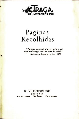 Páginas Recolhidas