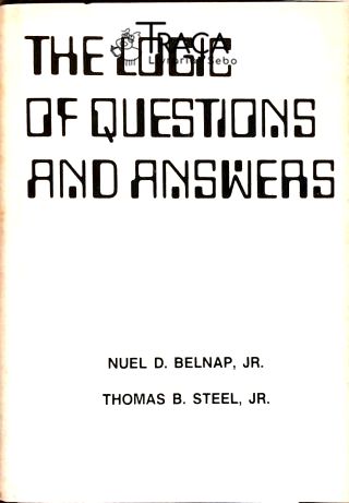 The Logic Of Questions And Answers