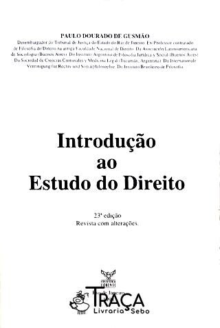 Introdução Ao Estudo do Direito