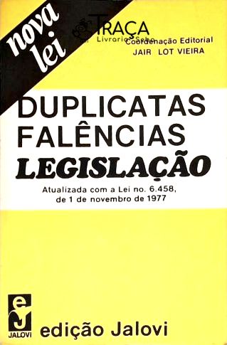 Duplicatas - Falências (legislação