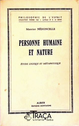 Personne Humaine Et Nature