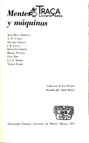 Mentes Y Máquinas