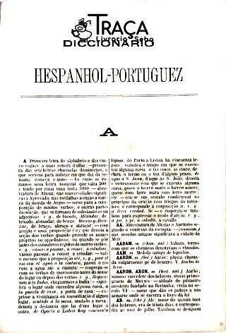 Diccionario Hespanhol-portuguez