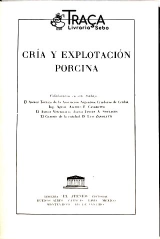 Cría Y Explotación Porcina