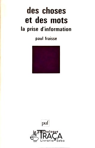Des Choses Et Des Motes