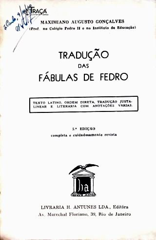 Tradução das Fábulas de Fedro