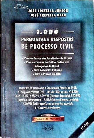 1.000 Perguntas e Respostas de Processo Civil