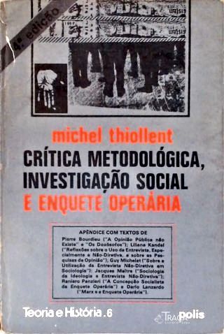 Crítica Metodológica, Investigação Social e Enquete Operária