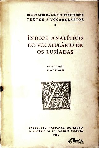 Índice Analítico do Vocabulário de os Lusíadas - 3 Volumes