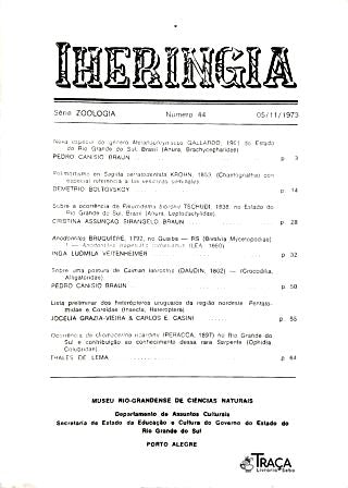 Iheringia Série Zoologia Nº 44