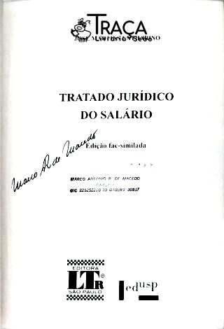 Tratado Jurídico do Salário