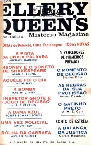Misterio Magazine de Ellery Queen Nºs 253, 254 e 255