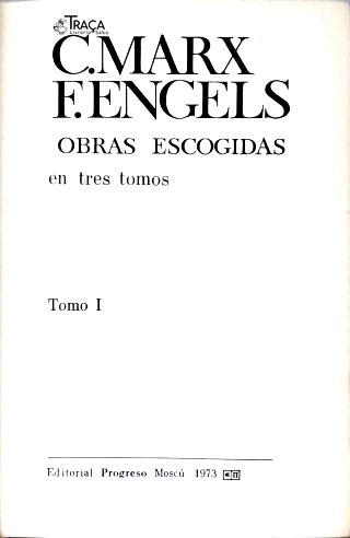 Marx Y Engels: Obras Escogidas - em 3 Tomos