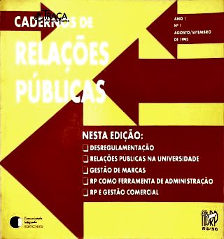 Caderno de Relações Públicas (ano 1 Nº 1)