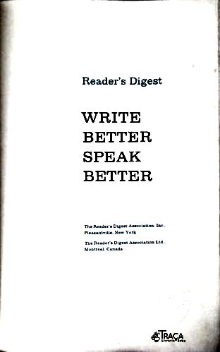 Write Better, Speak Better