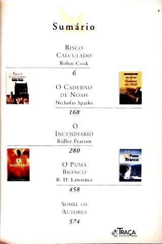 Risco Calculado - o Caderno de Noah - o Incendiário - o Puma Branco