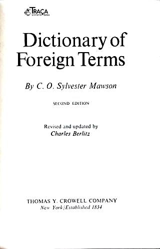 Dictionary Of Foreign Terms