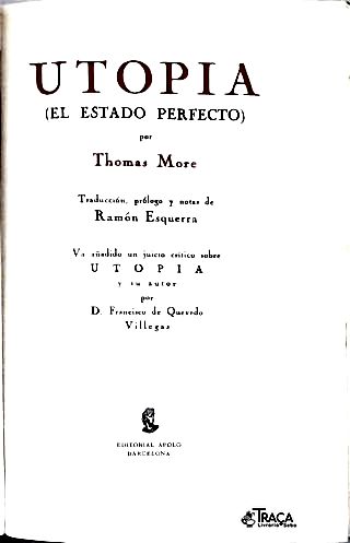 Utopia (el Estado Perfecto)