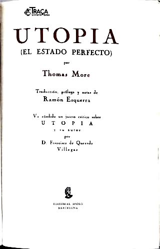 Utopia (el Estado Perfecto)