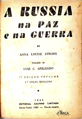 A Rússia Na Paz e Na Guerra